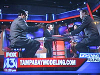 Tampa model and entertainer Ann Poonkasem on FOX 13's Lightning Round for Tampa Bay Modeling on April 24, 2008. 